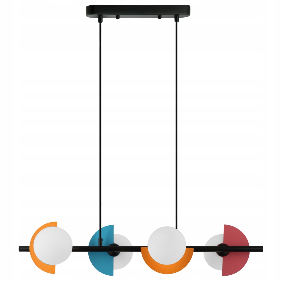 Lampa wisząca multikolor białe kule liniowa nad stół modern 4P Nauti Italux