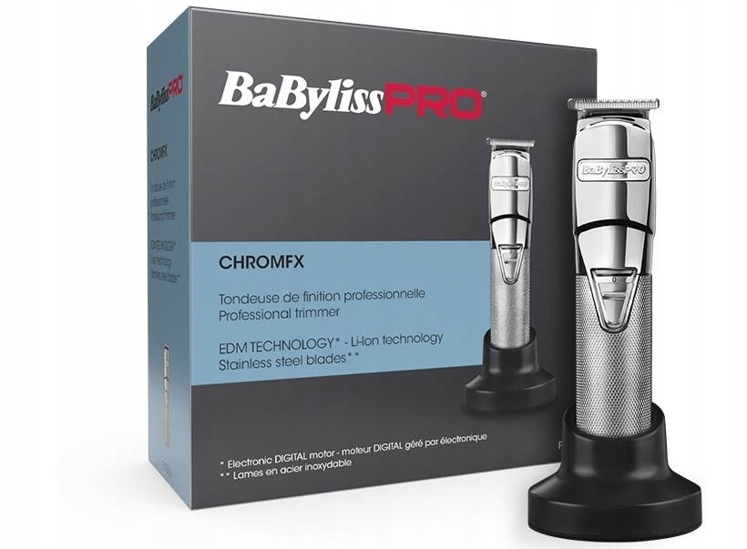 BabylissPro Maszynka Trymer Silver Metal FX7880E