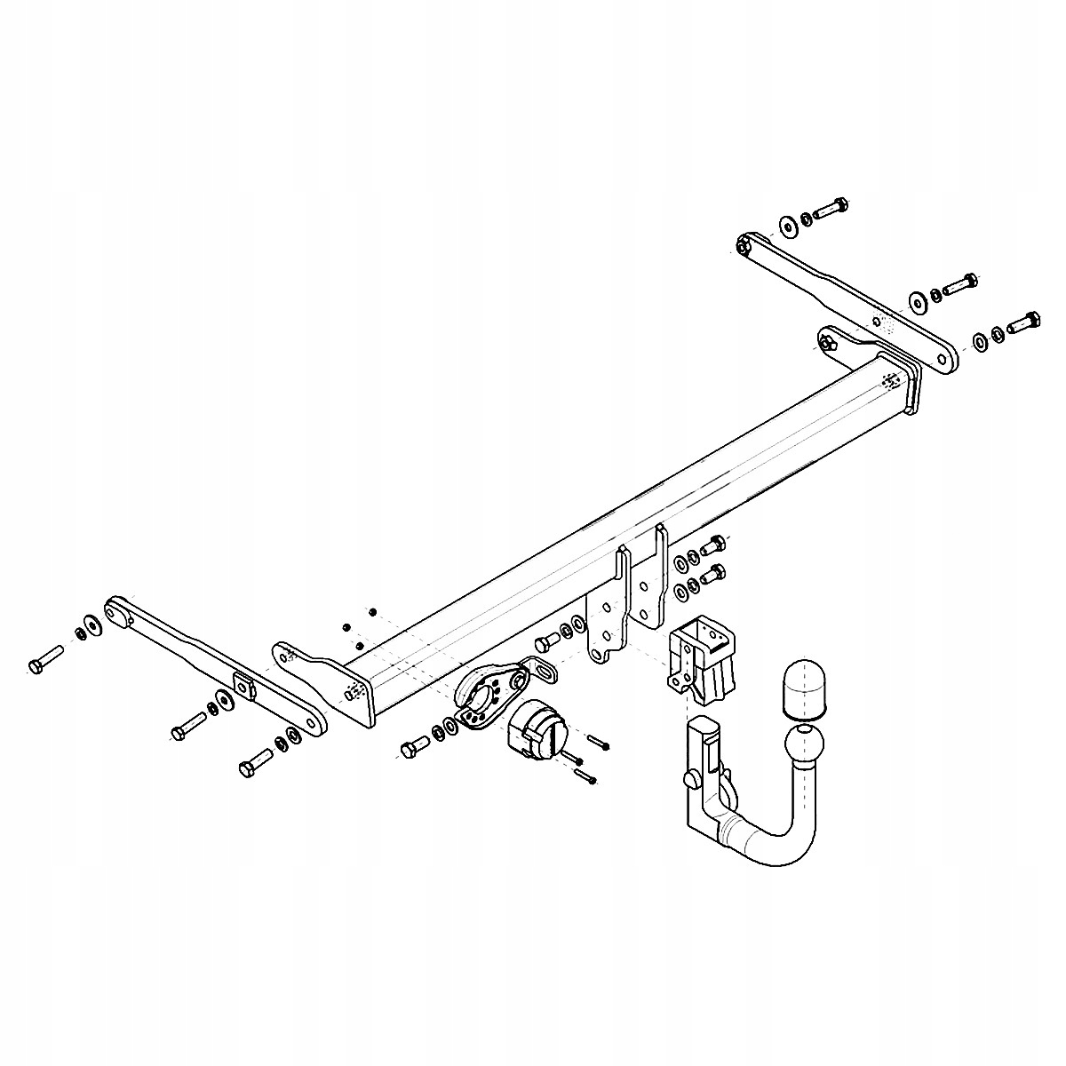 Hak Wypinany do Ford Focus IV MK4 4 HTB od 18 MODUŁ WIĄZKA 13 PIN GRATIS Producent Steinhof