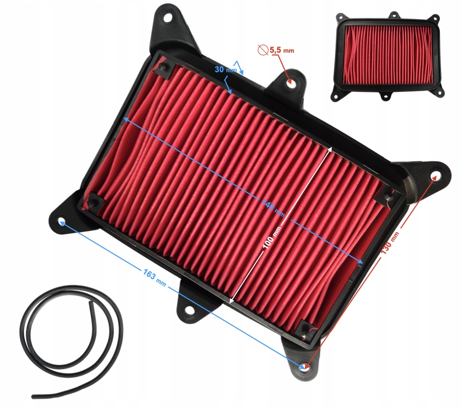 Wkład filtra powietrza Barton GT125 Moretti