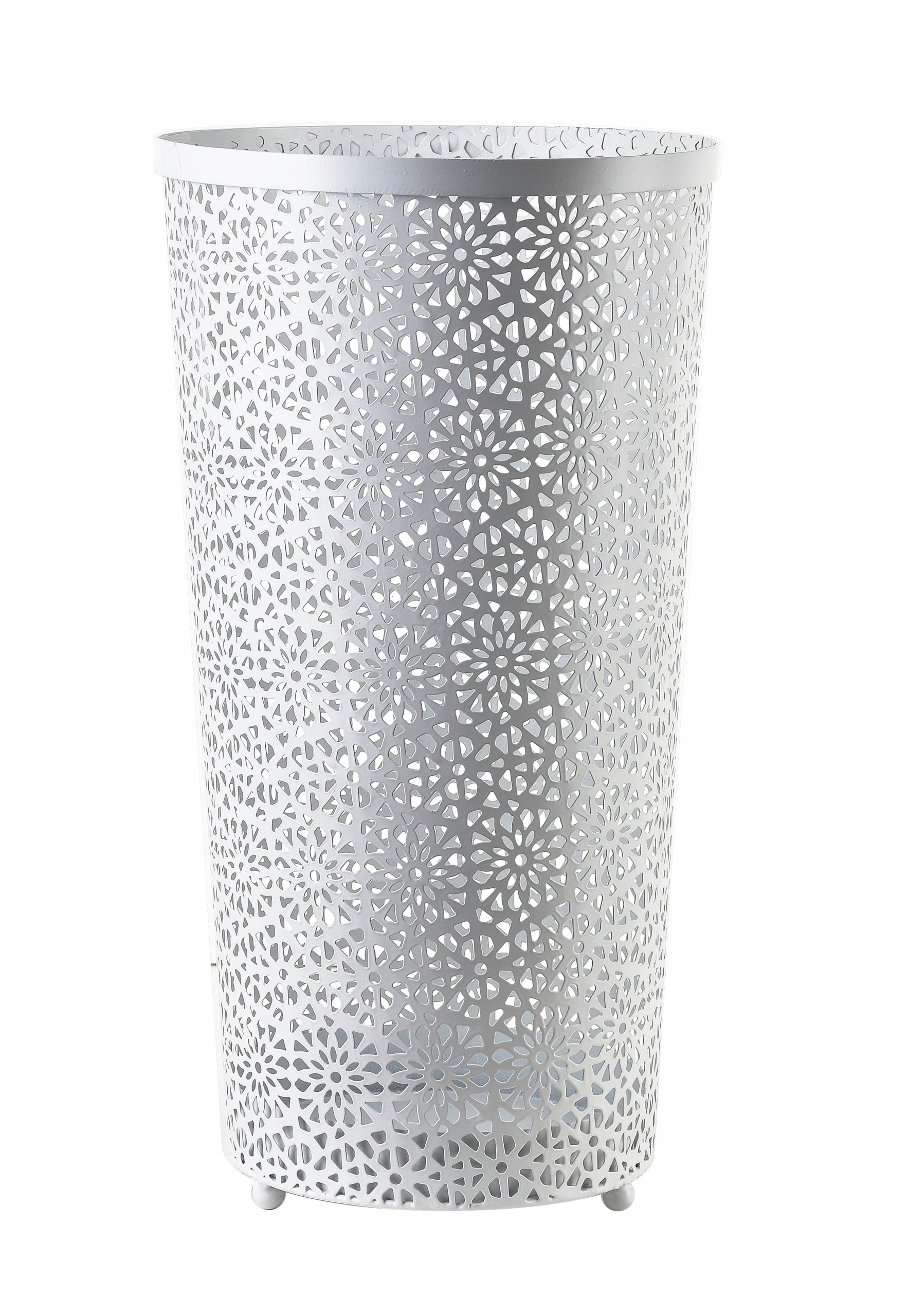 Stylový stojan na deštníky Deštník Bílý Ažurový Ozdobný do předsíně