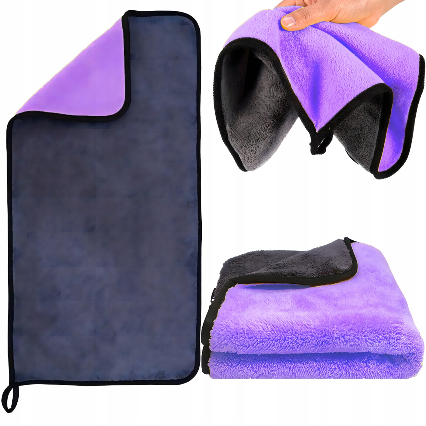 Ręcznik z Mikrofibry do Osuszania Auta Samochodu Lakieru 400GSM 60x30 cm