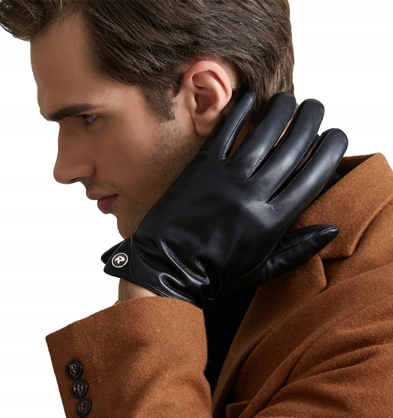 Reverse DOTYKOWE RĘKAWICZKI SKÓRZANE MĘSKIE SKÓRA NATURALNA OCIEPLANE r XL Marka Reverse