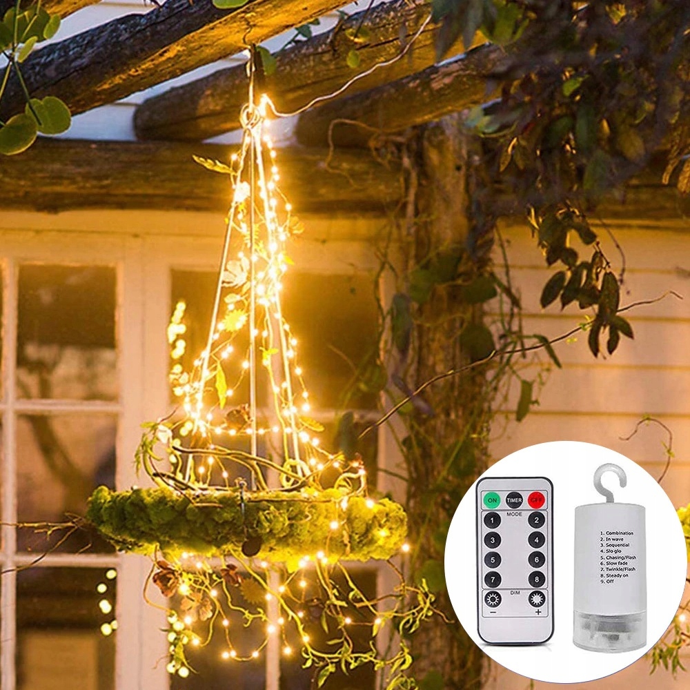

wodospad świetlny Led lampki na Baterie 2m