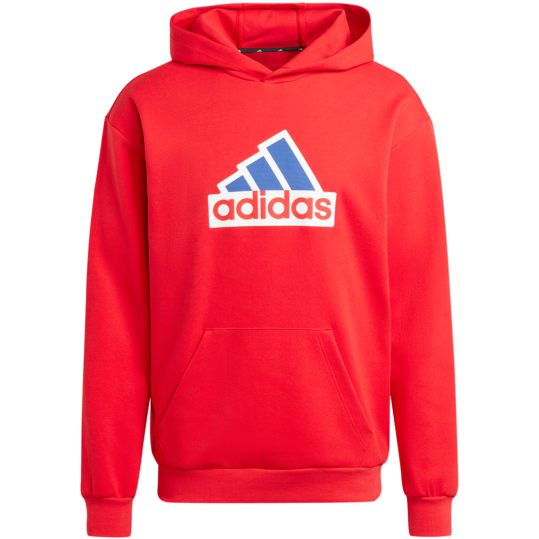 Pánská mikina adidas Fi Bos Hd Oly červená IS8338 vel. M