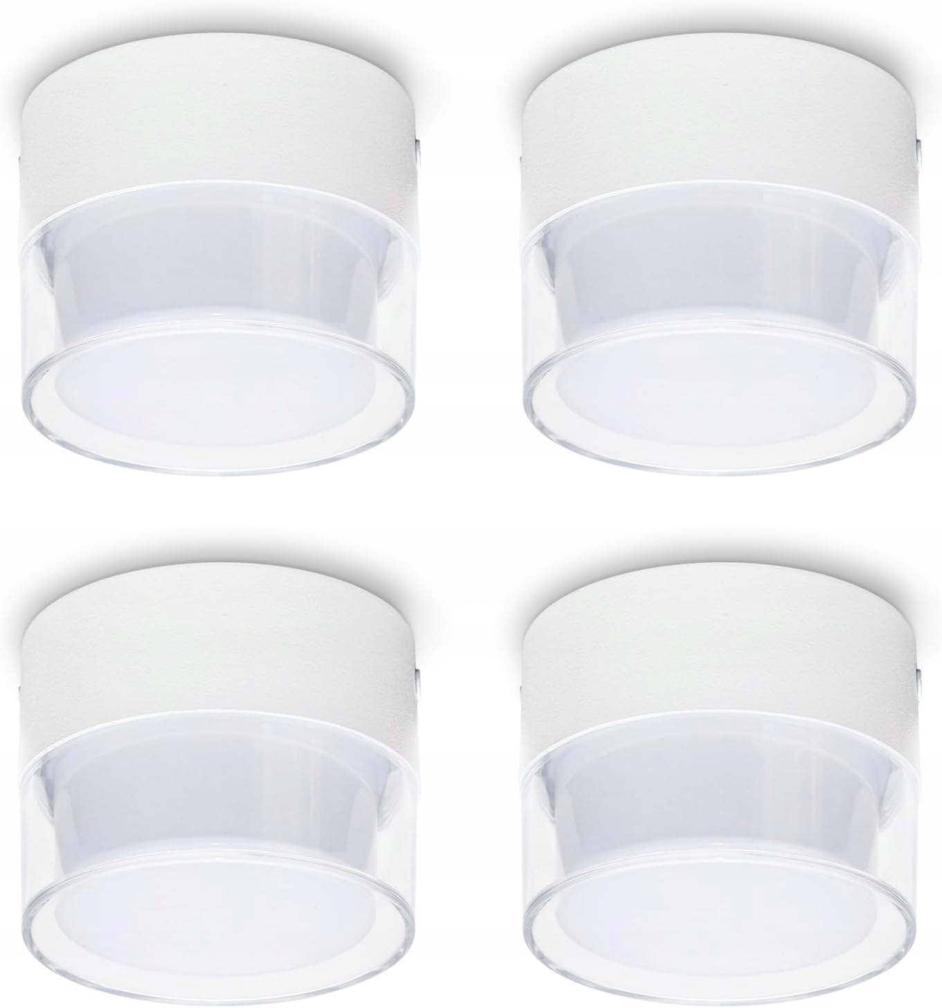 4 x Led bodové reflektory 7W Stropní svítidlo s proměnnou barvou Moderní