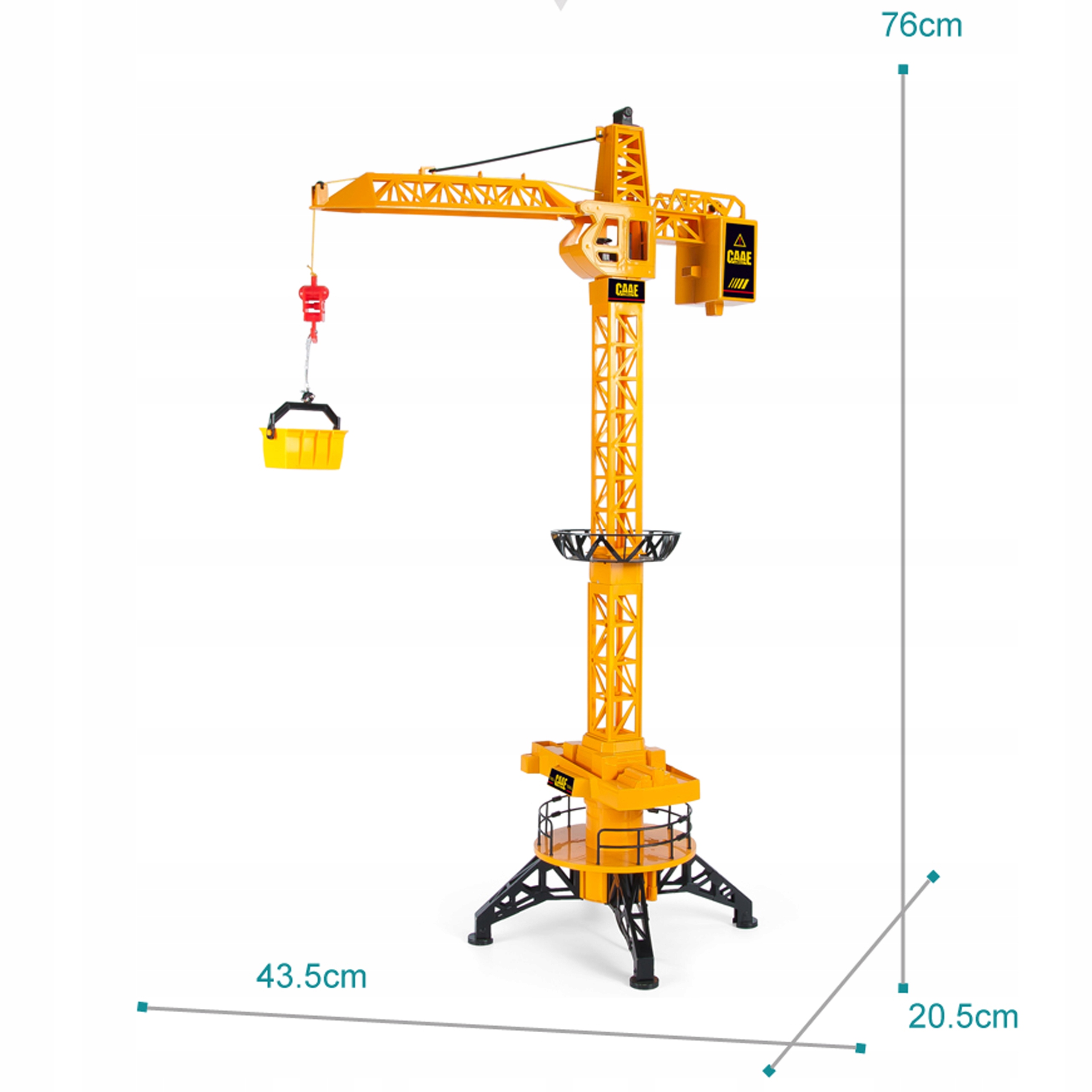 DŹWIG STEROWANY NA PILOT RC ŻURAW BUDOWLANY XXL MATADI Wiek dziecka 3 lata +
