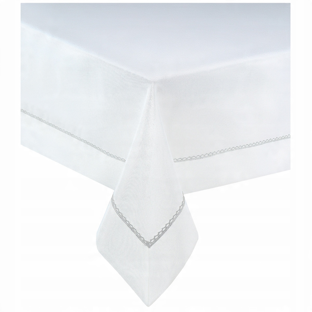 

Obrus na Stół 140x180 Plamoodporny Glamour Silver