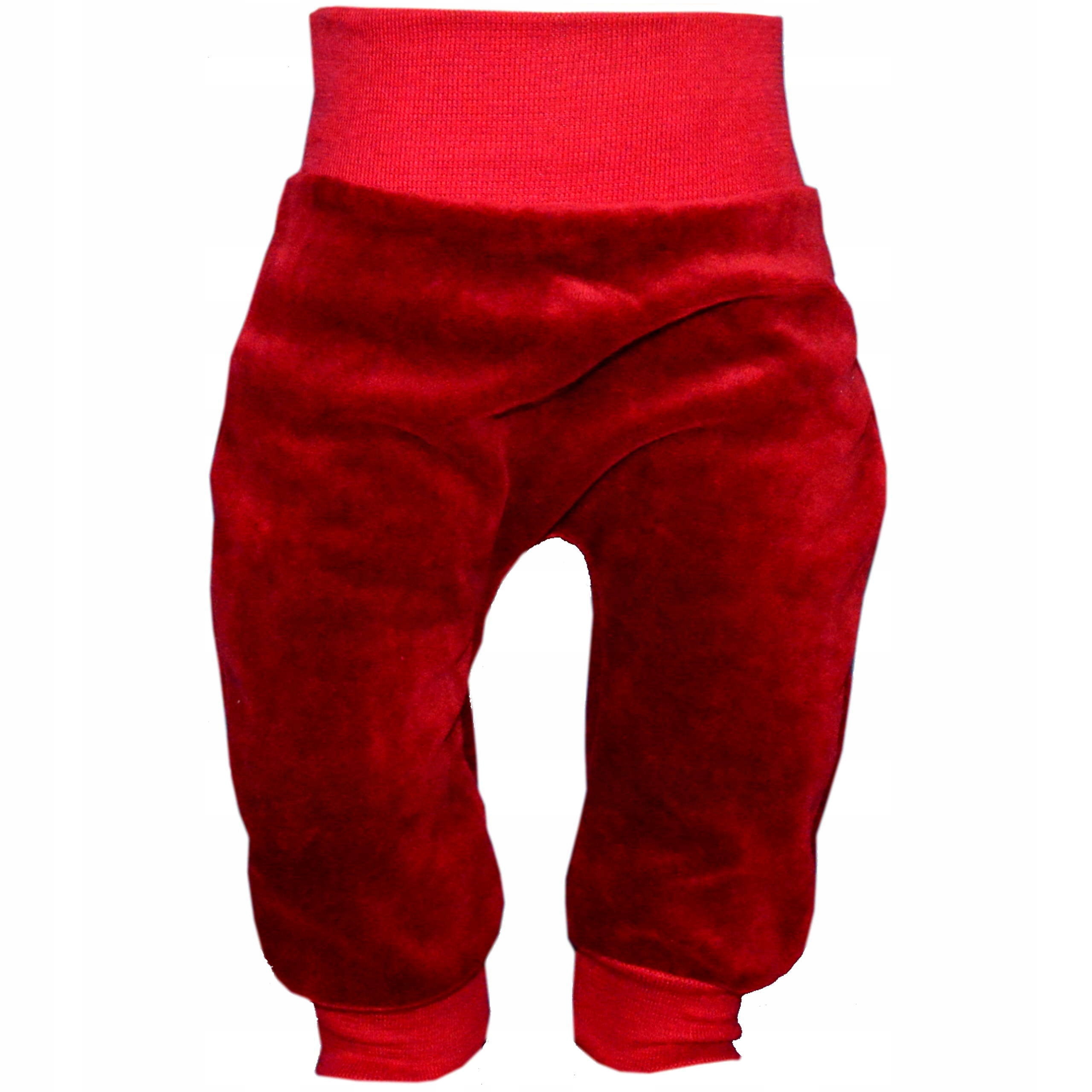 

Spodnie Welurowe dziecięce Ciepłe spodenki 62