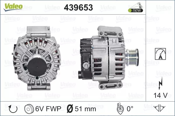 VALEO ALTERNATOR 439653 Producent części Valeo