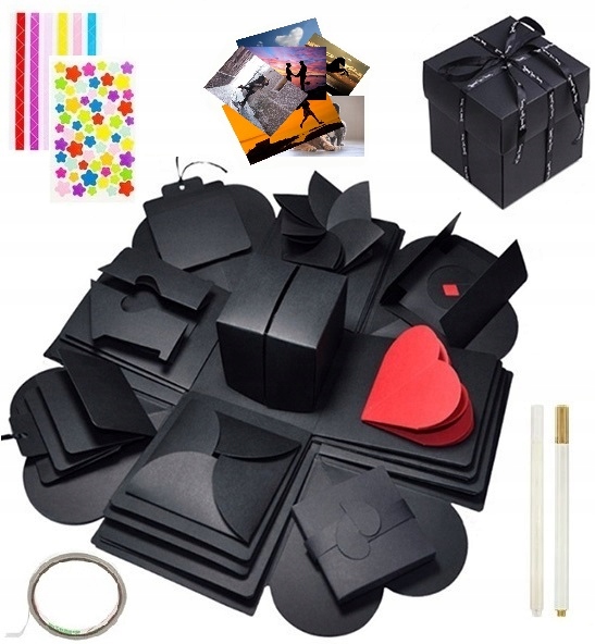 Exploding Box Diy Album Výtisk Fotografií Do Krabice