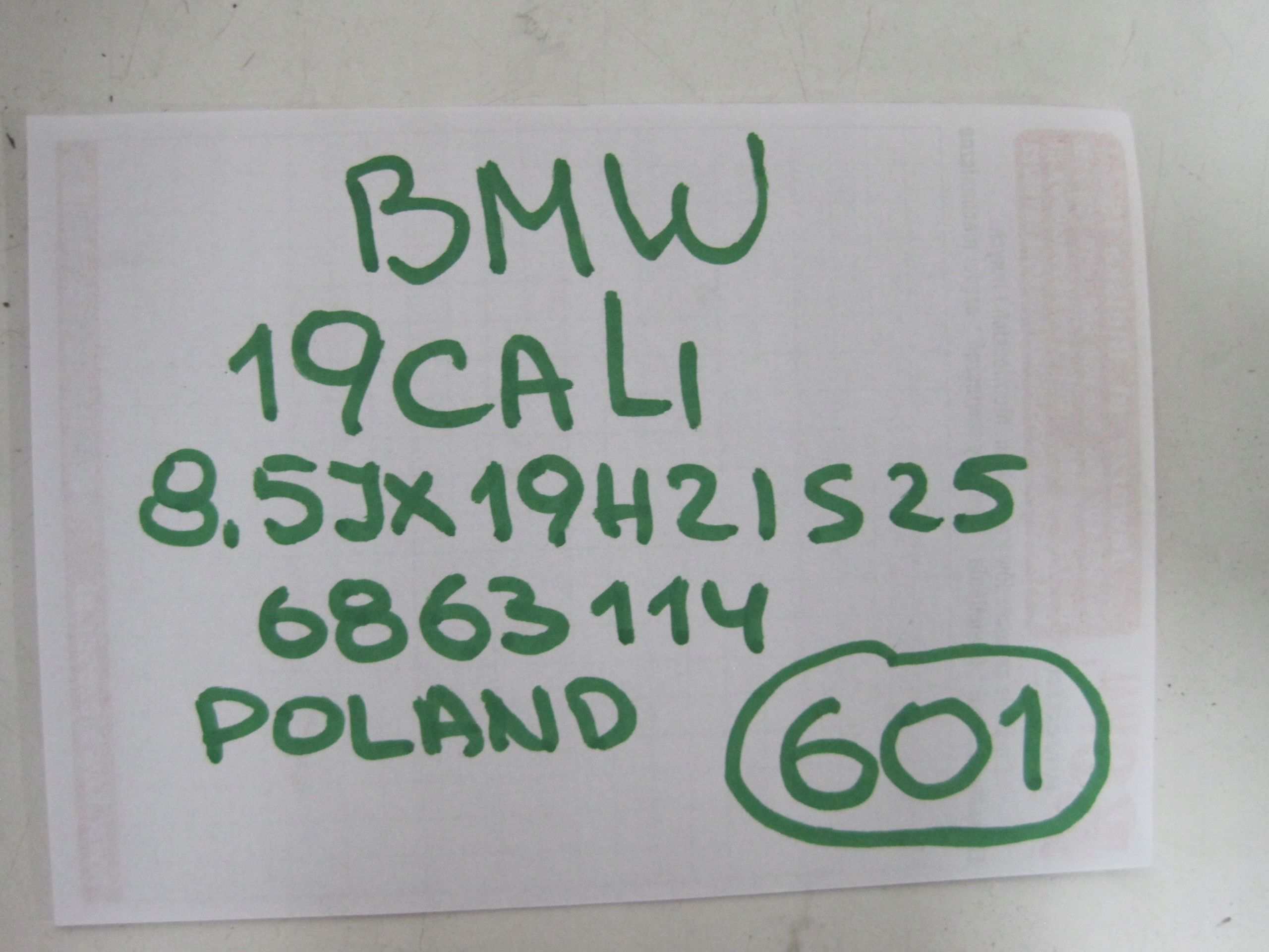 disk BMW G10 G11 G12 IS25 R19 6863114