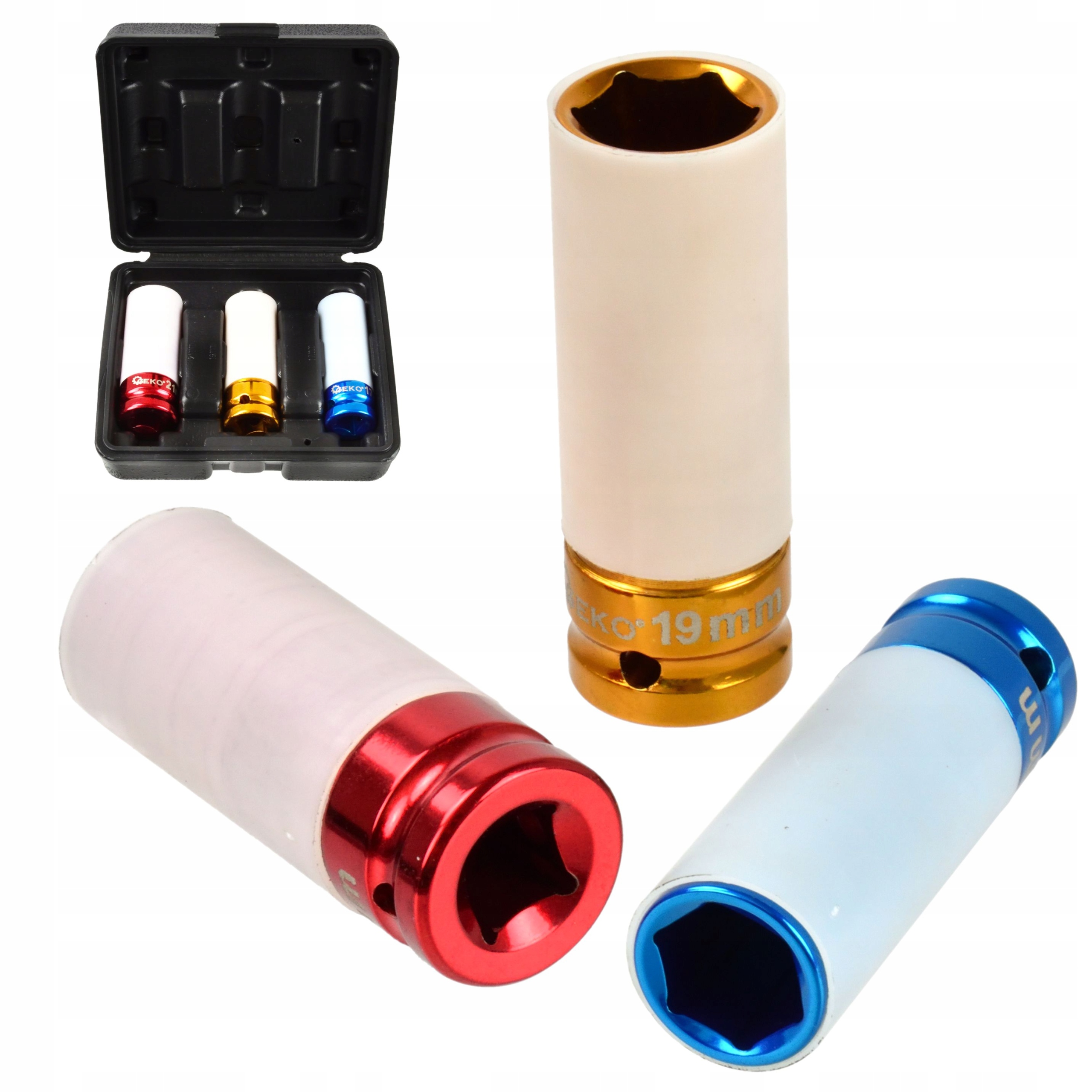 

Zestaw Nasadek Udarowych Do Alufelg 17 19 21 mm