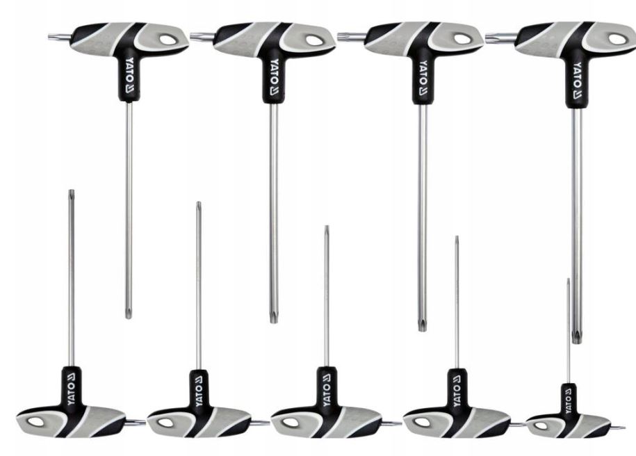 Zestaw Klucze Trzpieniowe Torx Z Rękojeścią S2 T10-T50 Yato YT-05615 9 Szt