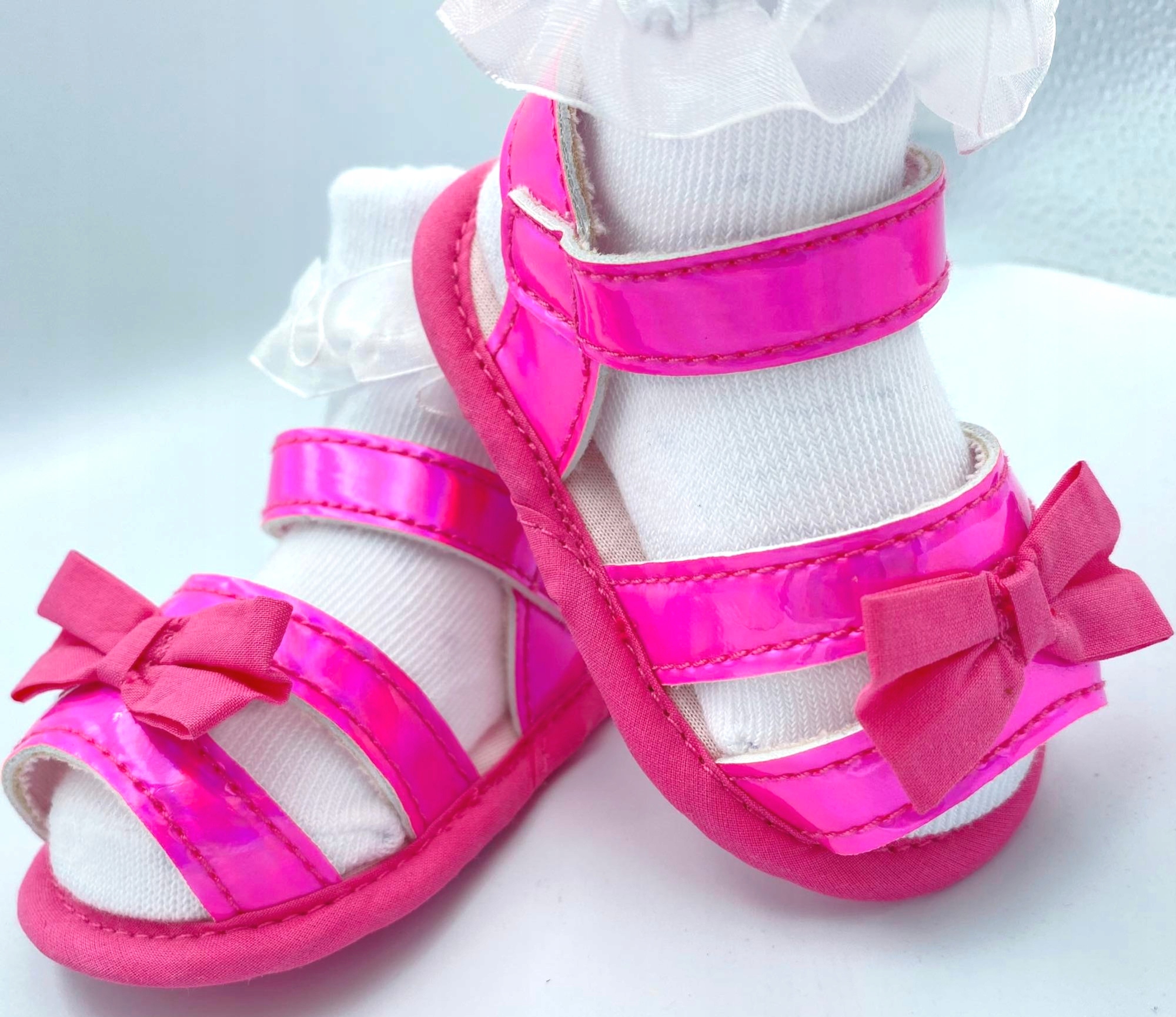 SANDAŁKI DZIEWCZĘCE BUTY NIECHODKI 6-12 r. 19 Rozmiar (new) 19