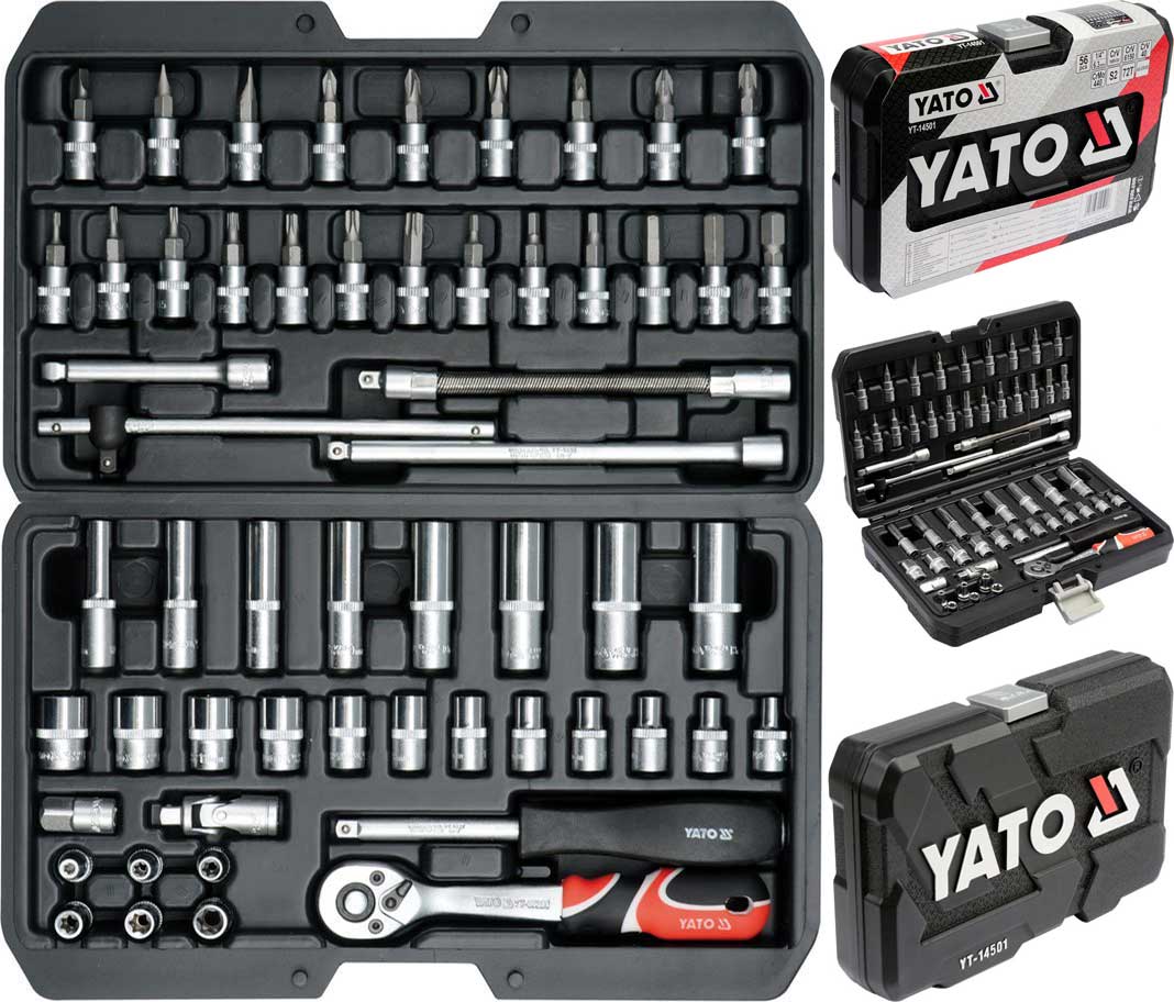 

Yato Zestaw Narzędziowy 1/4'' 56szt. Narzędzi
