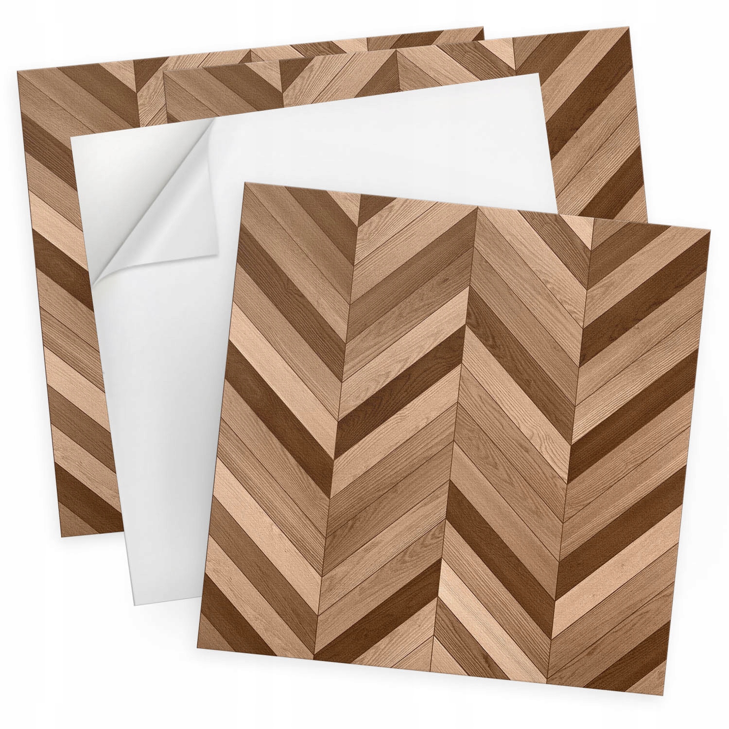 Balíček Pvc vinylových panelů Vzor s jedličkou ze dřeva 4 ks 50x50 cm