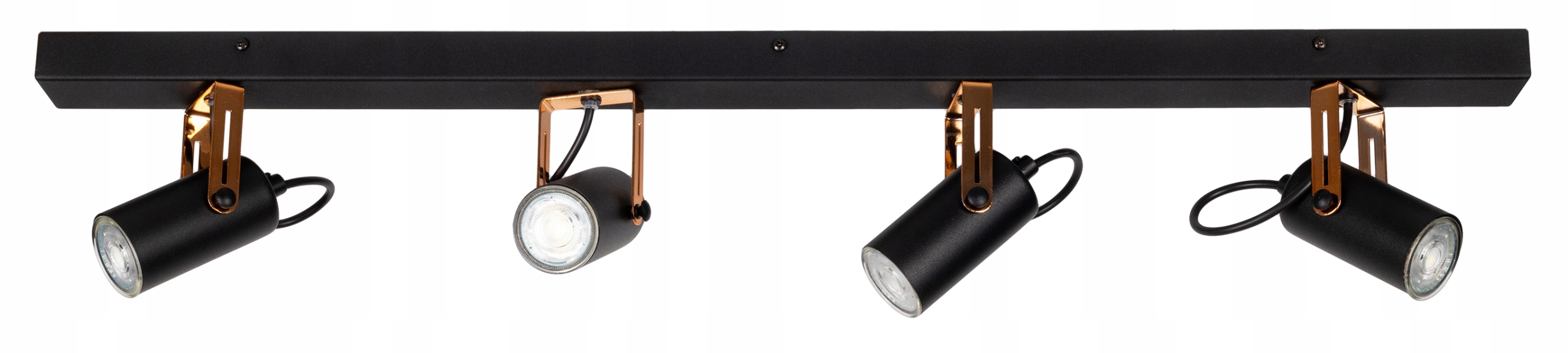 

Lampa sufitowa czarna miedź spot halogenowa GU10