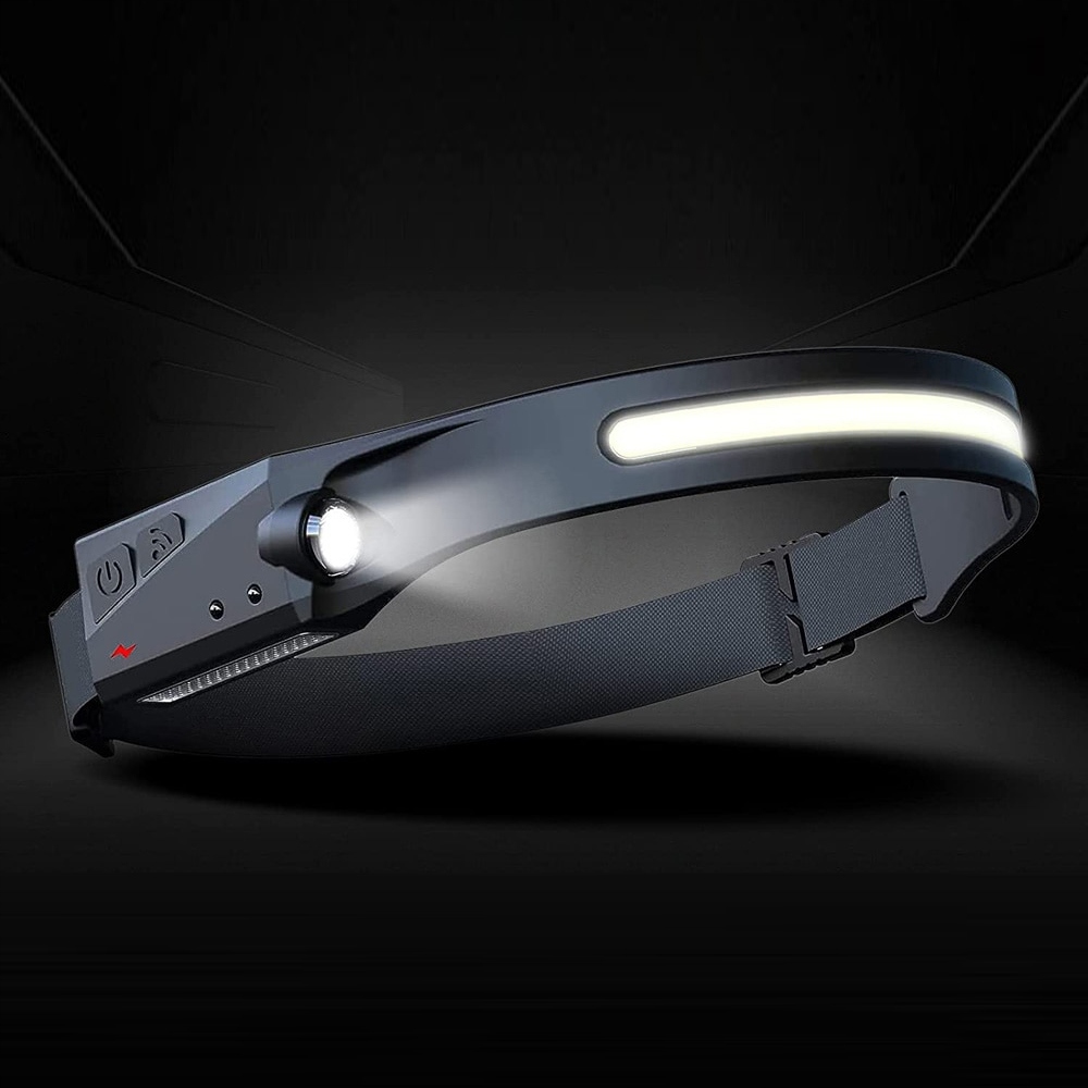 MOCNA LATARKA CZOŁOWA LED NA CZOŁO GŁOWĘ WATERPROOF PRZYLEGAJĄCA SILIKONOWA Marka Maxsell