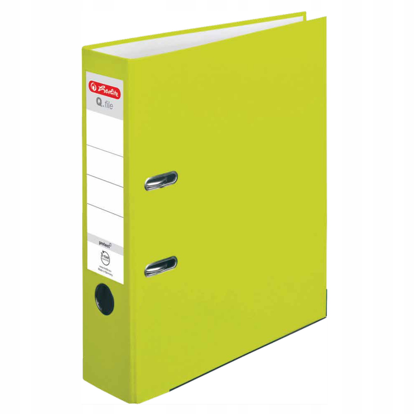 

Segregator A4 8cm 80mm neon green Q.File Herlitz