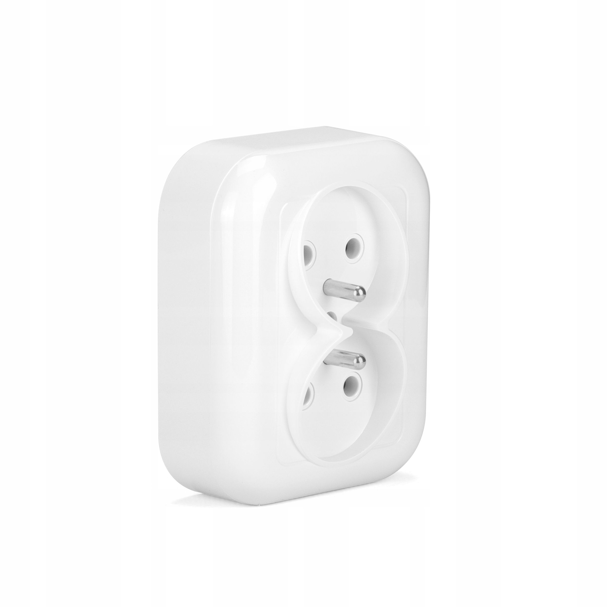 

Gniazdko Podwójne Z Uziemieniem Sieciowe Natynkowe