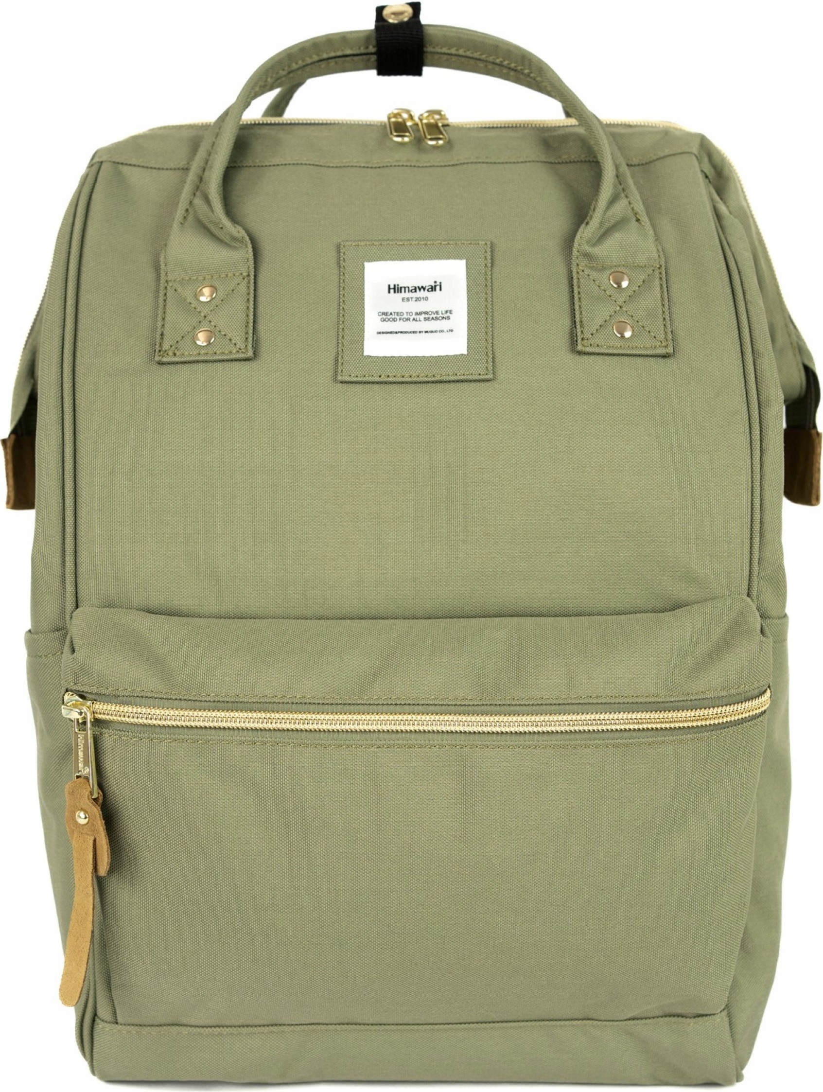 Batoh na notebook Himawari Classic prostorný, Usb do práce, Khaki