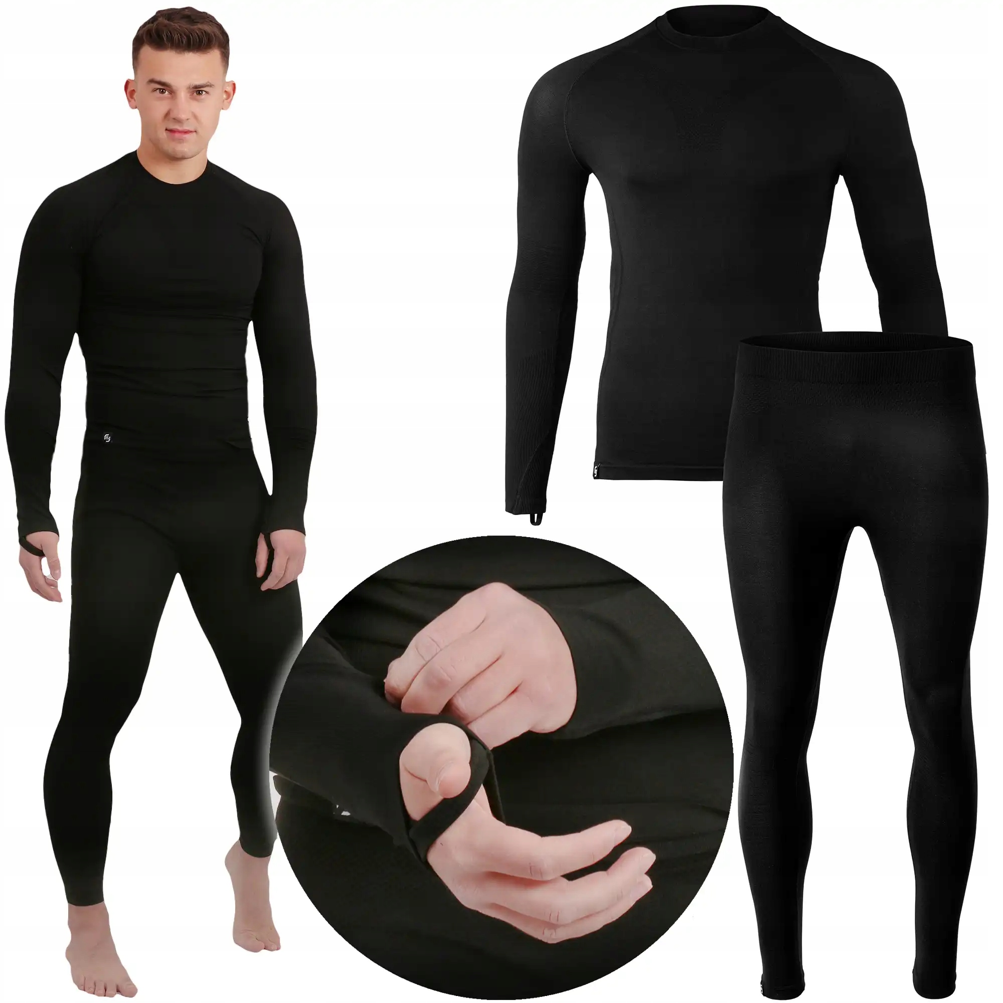 Termoaktivní spodní prádlo Pánské termoprádlo Komplet sada Na Zimu L
