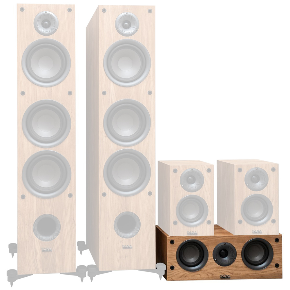 Taga HARMONY TAV-507F+C + S система домашнего кинотеатра 5.0 Front Column Design Type three-way Bass-reflex