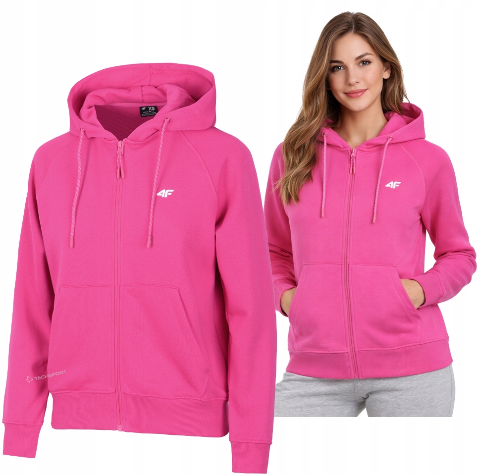 4F Damska Bluza Bawełniana Rozpinana Z Kapturem rozm Xs