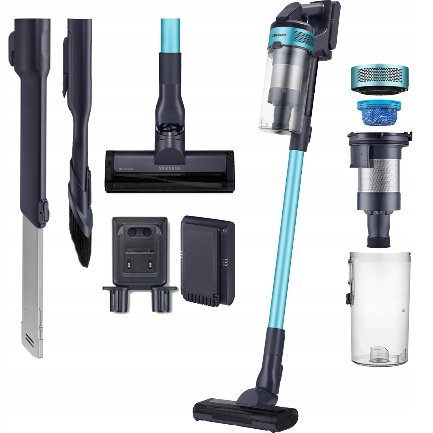 Odkurzacz bezprzewodowy Samsung VS15A6031R1 Jet 60 Turbo Elektroszczotka