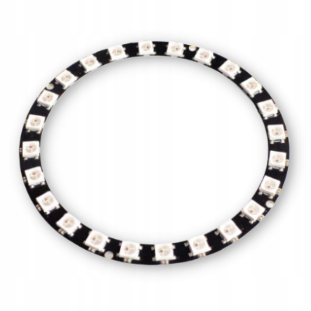 Moduł LED 24 diod WS2812 5050 Świecący pierścień RING - 5V 86mm do Arduino