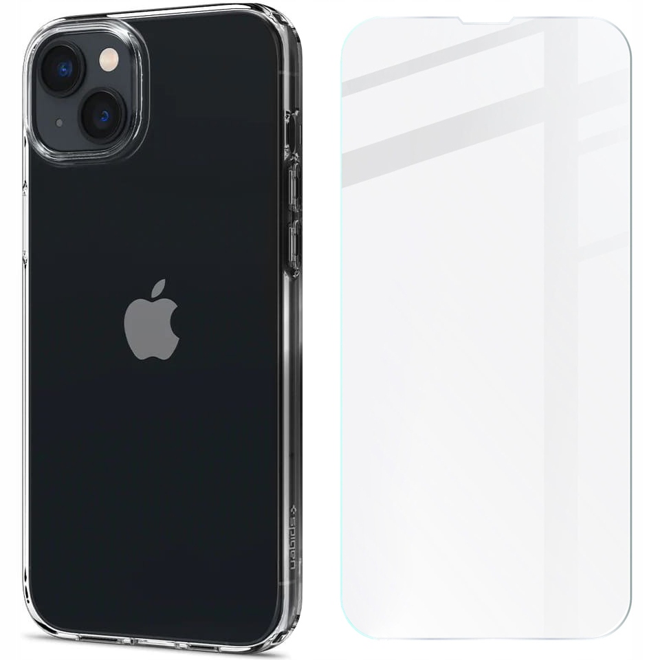 

Etui szkło do iPhone 14, Spigen, case, obudowa