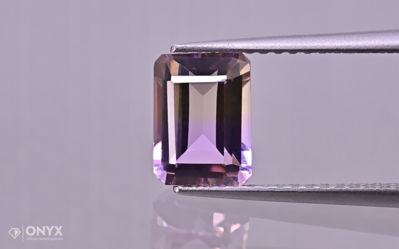 Ametrin fazetovaný oktagon 8x6 mm