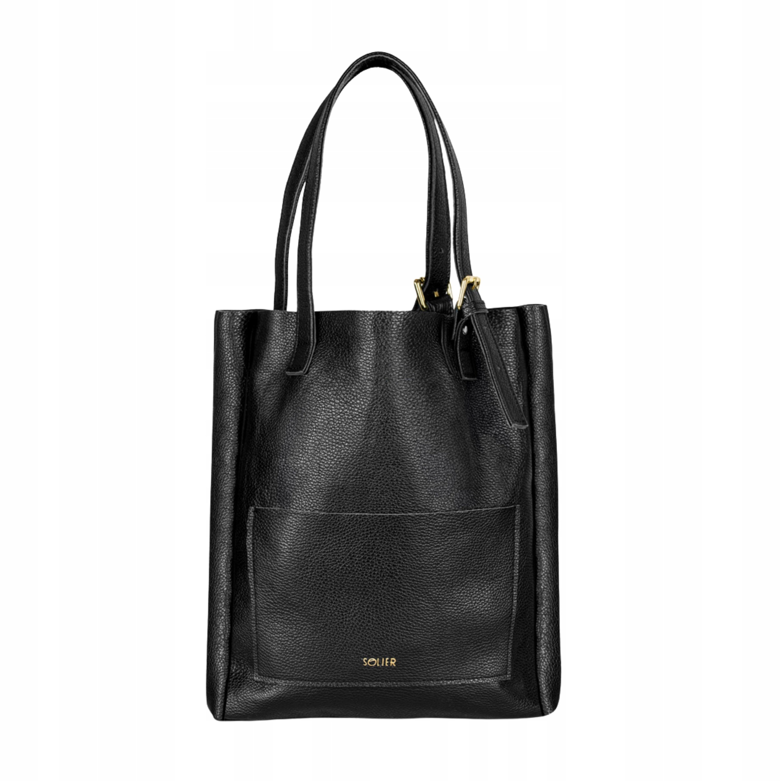 Taška Přes Rameno Shopper Dámská Kožená Na Notebook Černá Velký Dárek Solier