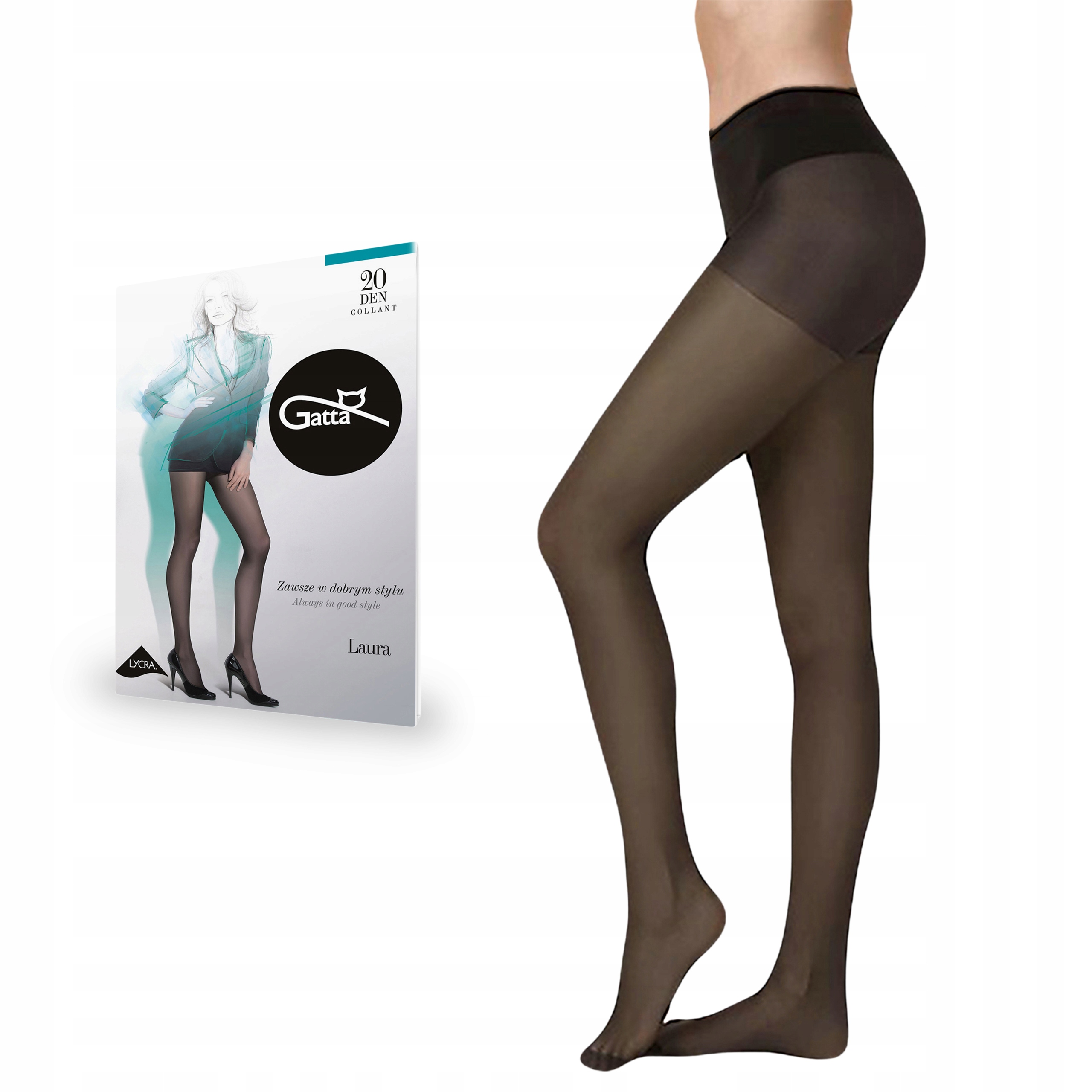 

Gatta rajstopy Laura 20 den lycra, Castoro 4-L