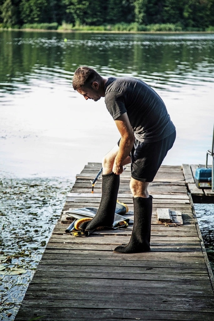 Skarpety Filcowe do Kaloszy Ocieplacze do Butów 44 Wysokość wysokie