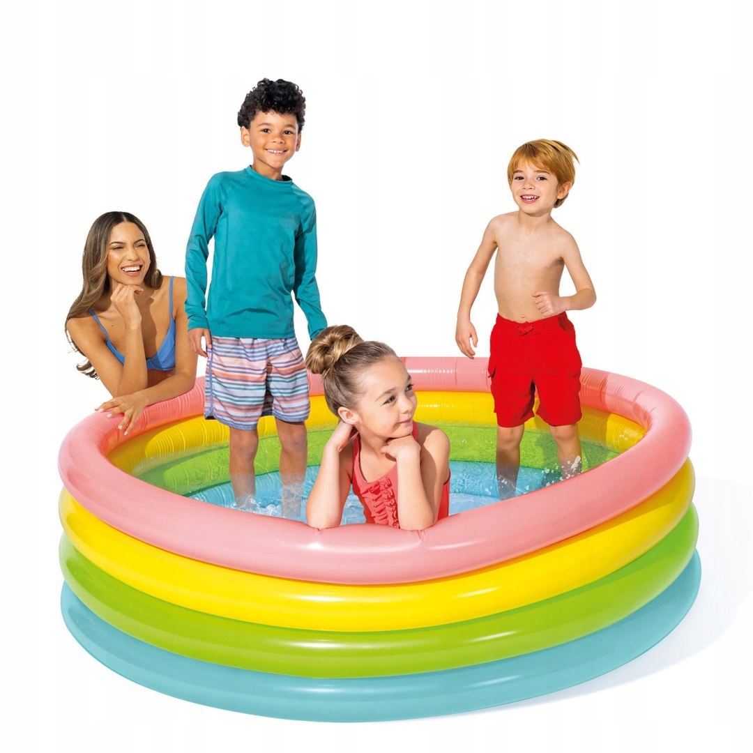Nafukovací bazén Duha 4 kroužky 168 x 46 cm Intex 56441 Intex