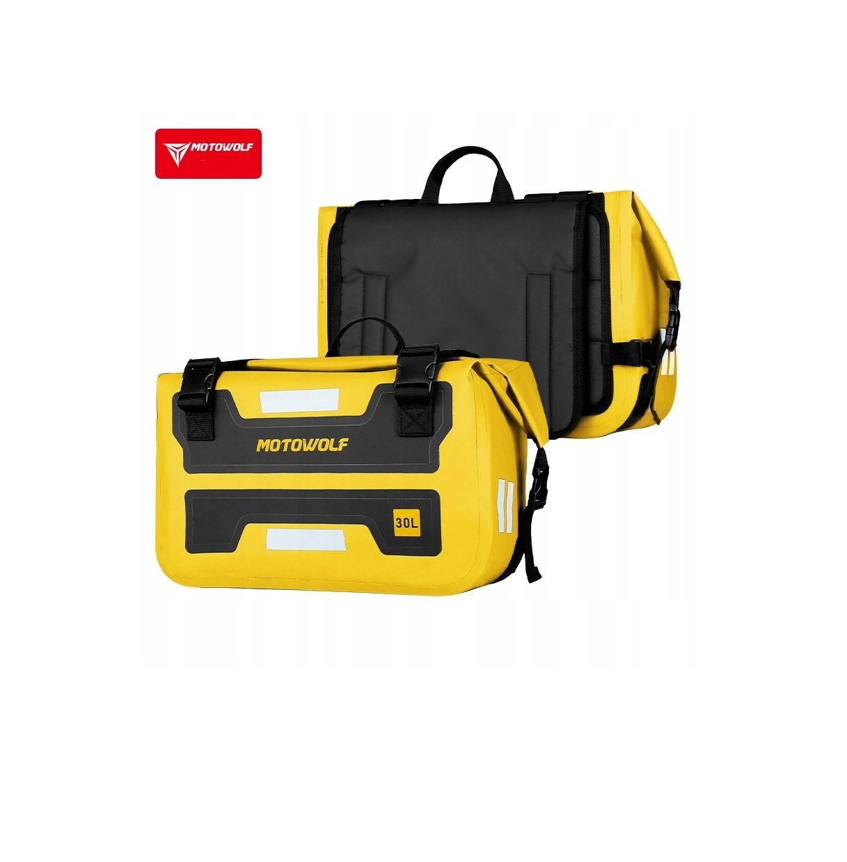 Sakwy motocyklowe 60L wodoodporne boczne torby Pvc 2x30L wodoszczelne
