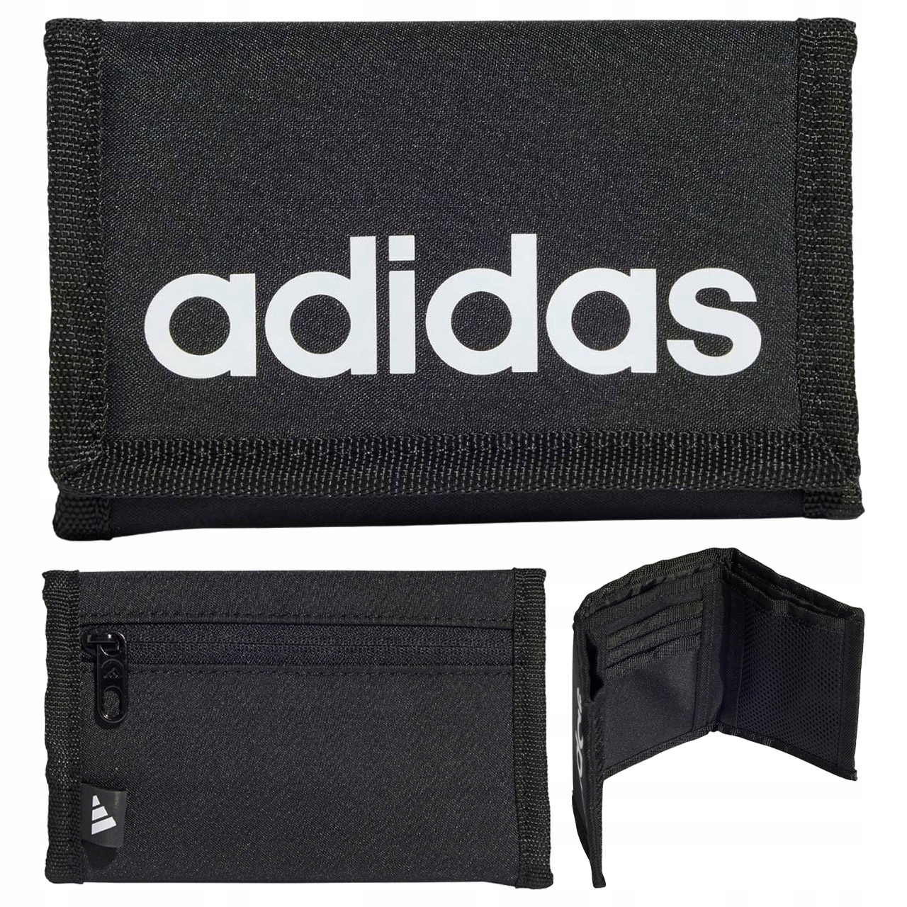 PORTFEL ADIDAS LINEAR WALLET JE8346 ROZKŁADANY NA RZEP DAMSKI MĘSKI