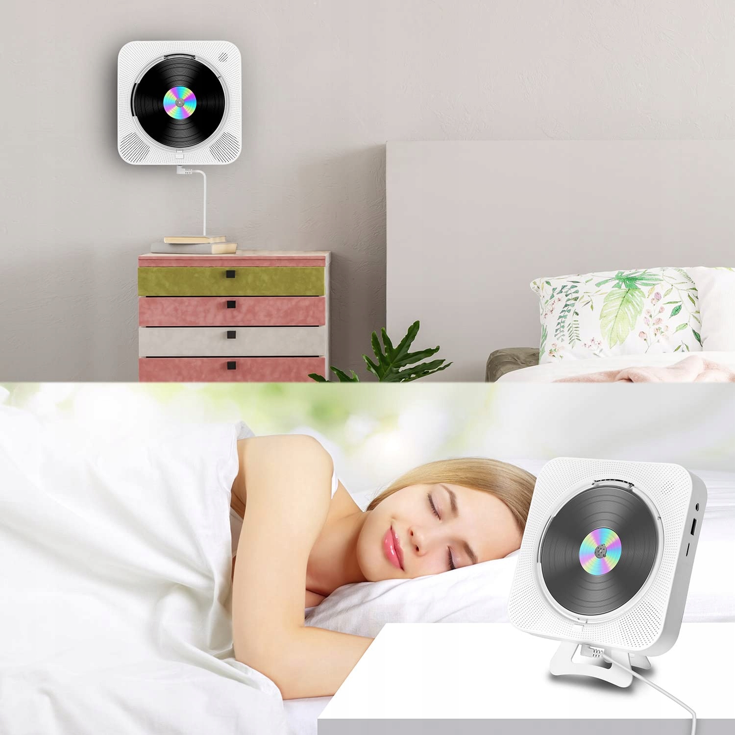 ODTWARZACZ PRZENOŚNY CD RADIO GŁOŚNIK BLUETOOTH 5.1,6 TRYBAMI Rodzaj radia cyfrowe