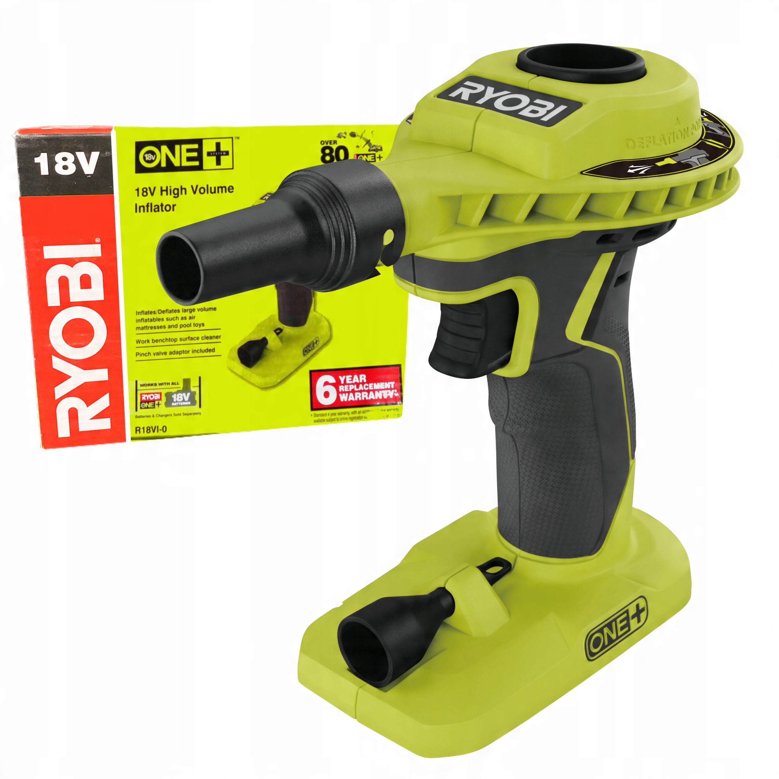 

Kompresor Ryobi R18VI Akumulatorowy Pompka 18 V