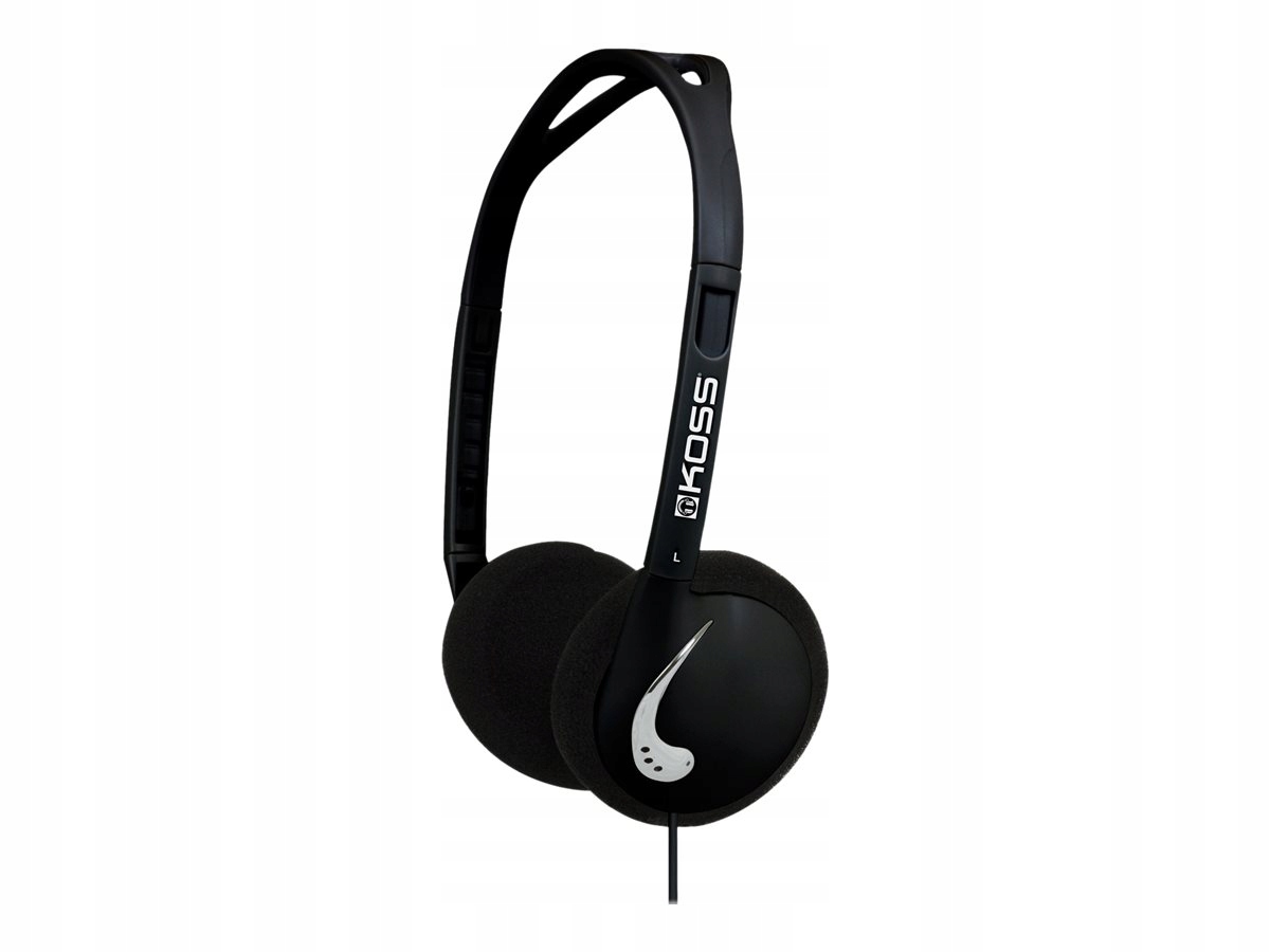 Słuchawki Koss KPH25k On-Ear 3.5mm czarne, wysokiej jakości dźwięk