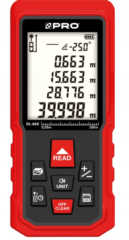 

Dalmierz Laserowy DL-60X PRO-DL076 Pro