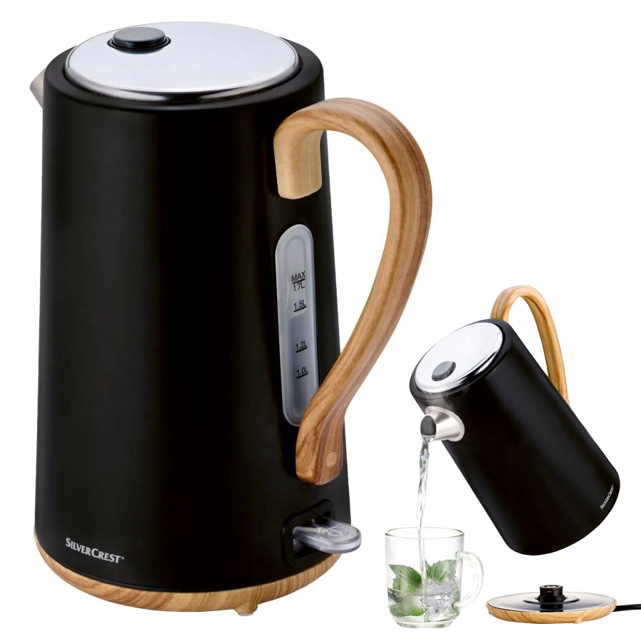 Czajnik elektryczny SilverCrest 1,7 L czarny 3100W kuchenny