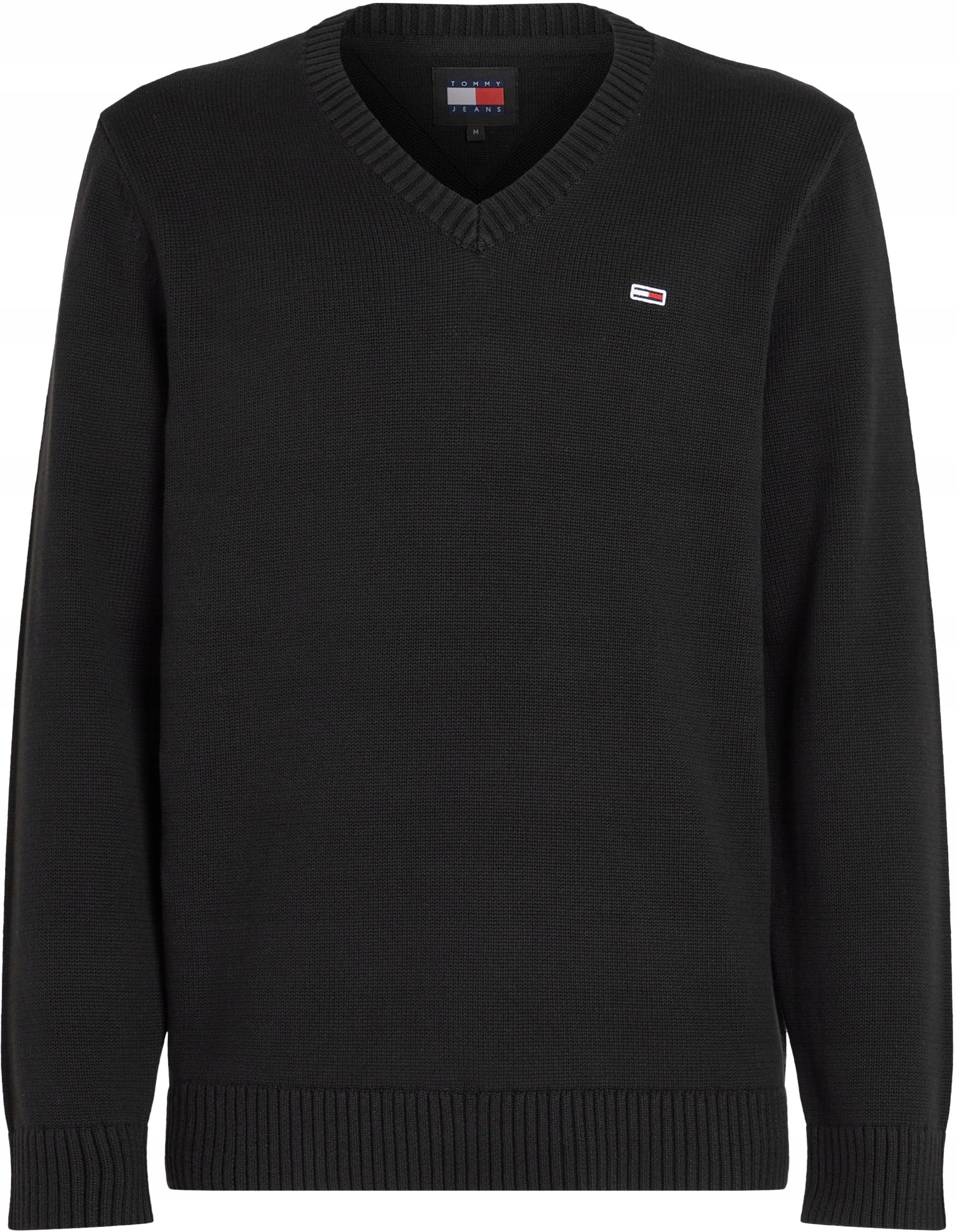 Tommy Jeans pánský bavlněný svetr, černý, 3XL