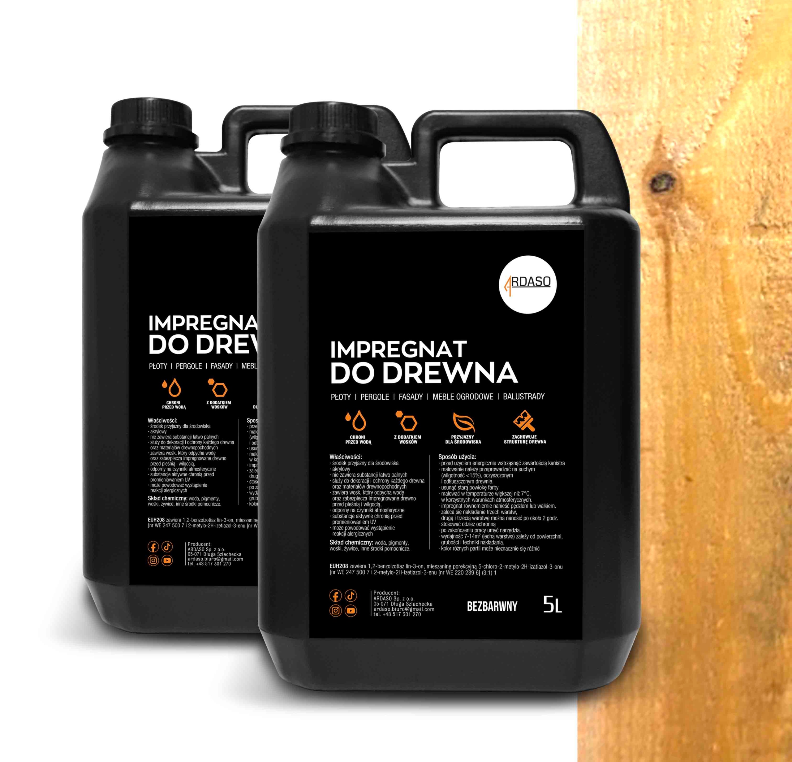 Impregnat Bezbarvý na dřevo s vosky 10 l