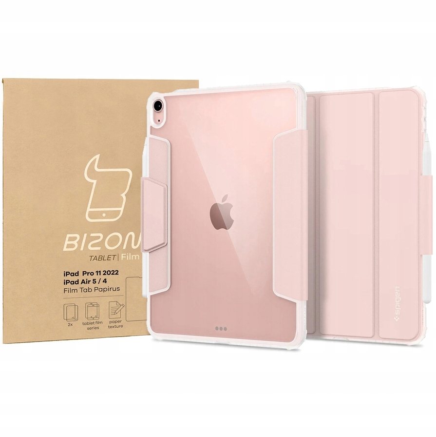 Puzdro fólia na iPad Air 5 2022 Air 4 2020 Spigen, Bizon, puzdro