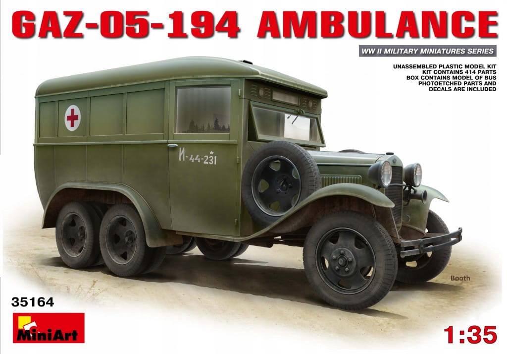 Plyn-05-194 Ambulance 1:35 MiniArt 35164