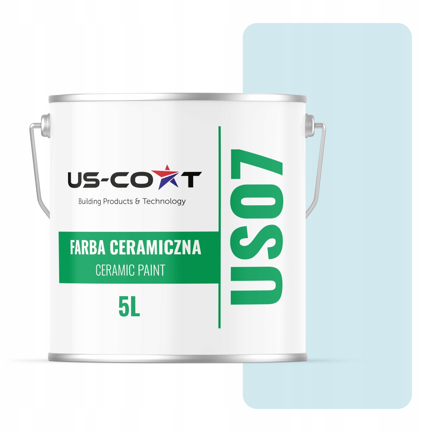 Keramická Farba Biela Zlomená Do Modrej H0378 5L Matná Na Stenu Strop