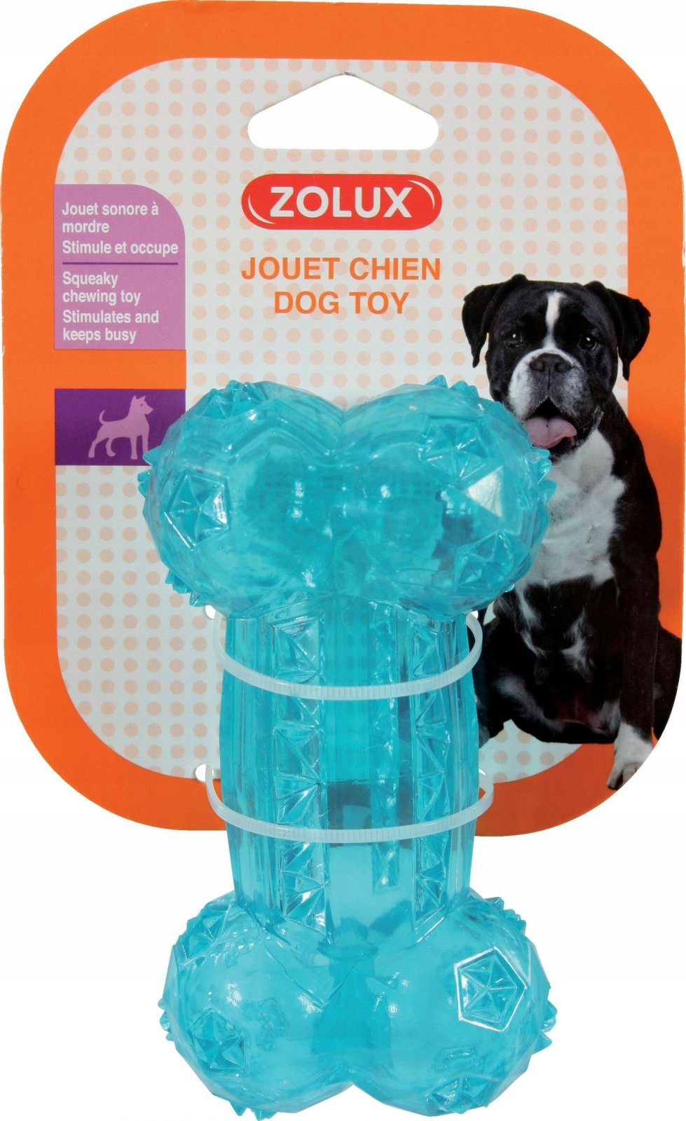 

Zolux Zabawka Kość 12 cm Piszcząca Turkus 479076